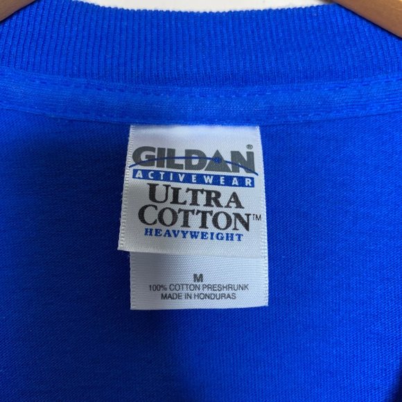 Monty Python's Spamalot Graphic Tee Shirt Top Short Sleeve Royal Blue Medium - Picture 3 of 4